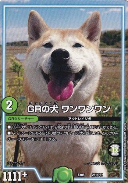 画像1: 〔状態A-〕GRの犬ワンワンワン【-】{EX08251/???}《GR》 (1)